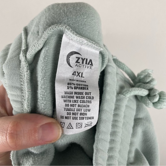 ZYIA Active Light Blue Teal Sweatpants Joggers Athleisure Size 4X - Picture 8 of 9